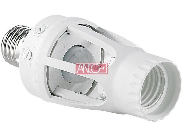 ANCO mozgásérzékelős foglalat 180° E27 60W 1 ANCO mozgásérzékelős foglalat 180° E27 60W